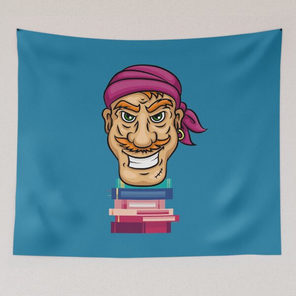 Item preview, Book Pirate Pink Bandana designed and sold by tmdaliggr.