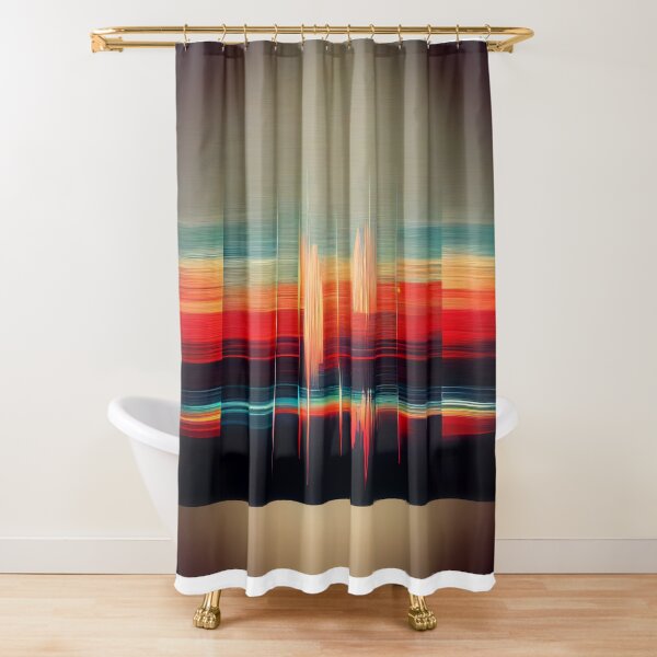 Sound Waves 3 Shower Curtain