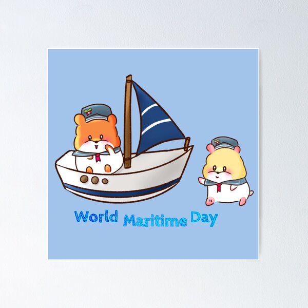 Item preview, Hamster | Hamster Lover - World Maritime Day designed and sold by FennyWijayaMomo.