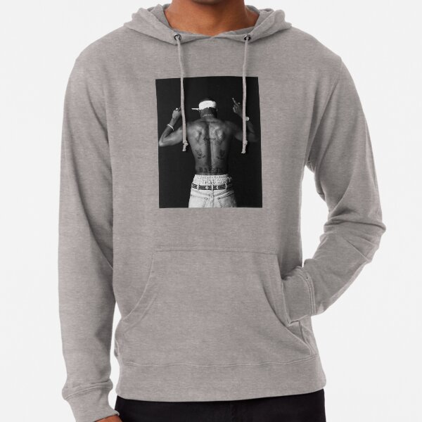 Tupac tattoo hoodie top
