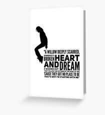 Michael Jackson Greeting Card