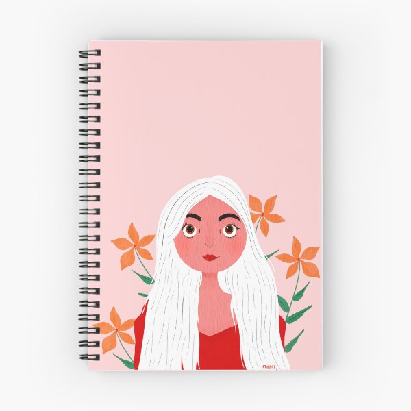 Item preview, Woman with flowers Spring Art Illustration  designed and sold by NAYANA S KUMAR.