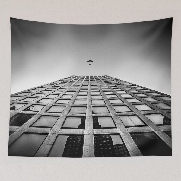 Item preview, AVIATION #28 - Airliner Flying Over Building - Upward Angle designed and sold by DEL-Productions.