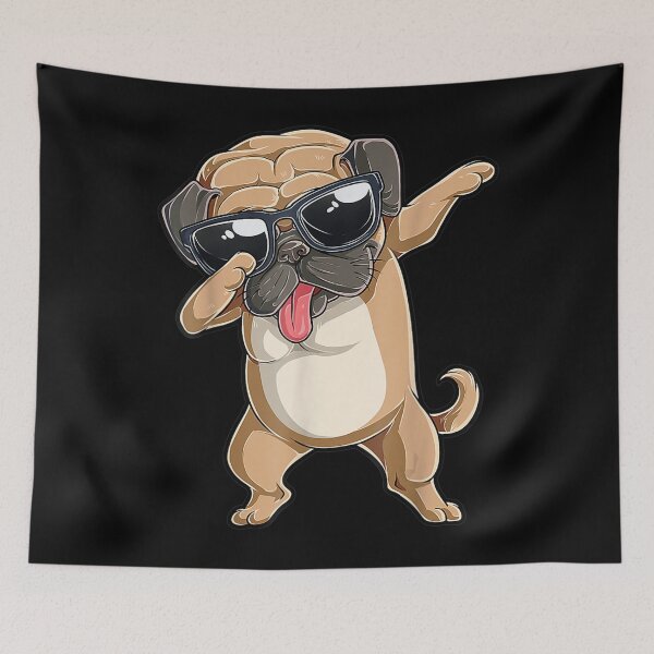 Item preview, Dabbing Pug Dog Lover Boys Girls Dab Dance Gift  designed and sold by vergiebee.