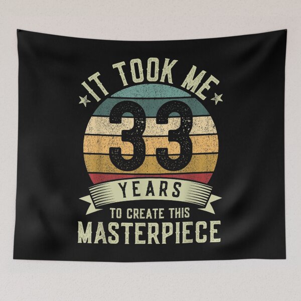 Item preview, 33rd Birthday Gag Funny Vintage 33 Years Old Joke  designed and sold by aumarian.