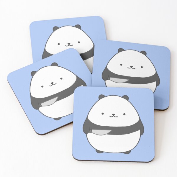 Item preview, stabby panda (blue bg) designed and sold by DesignByJennyyy.