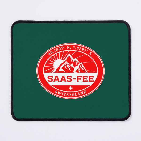 Item preview, Saas-Fee, Switzerland. Outdoor Seal with Coordinates _amp_ Swiss Flag   designed and sold by SiennaGemma.