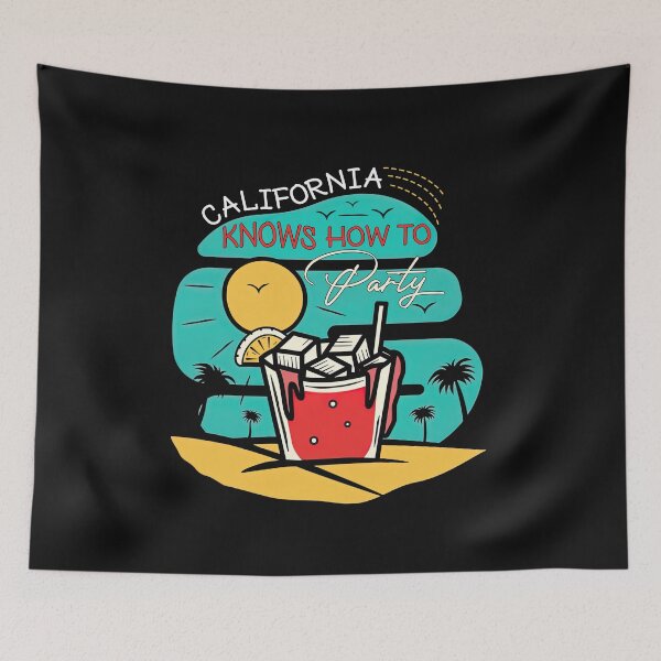 Item preview, California Knows How To Party, California Love designed and sold by graphic-genie.