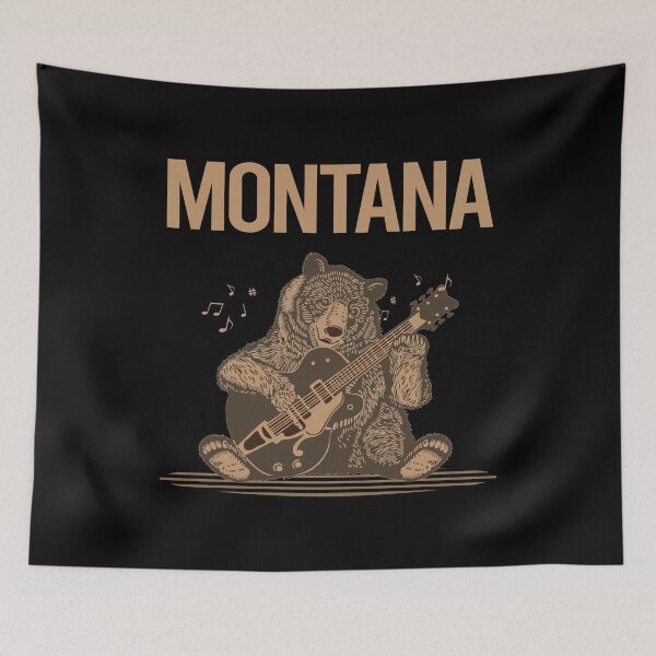 Item preview, Bear With Guitar Montana designed and sold by hurseslossb.