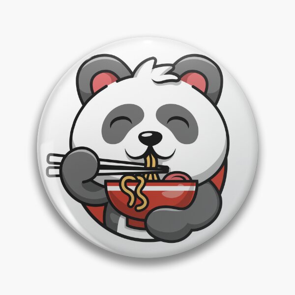 Item preview, panda eat noodle designed and sold by noorshine.
