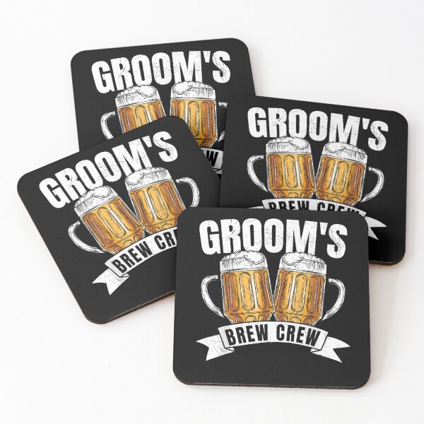 Item preview, Groom39;s Brew Crew T-Shirt Funny Group Beer Drinking Team designed and sold by BertzEgmont.