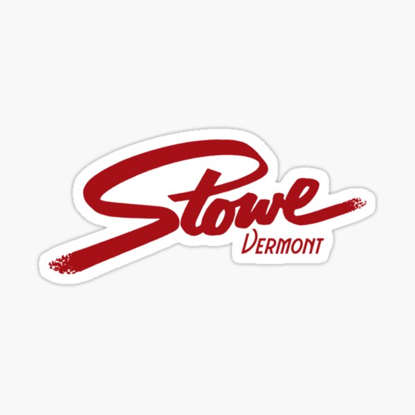 Vista previa del artículo con la obra «ESQUÍ STOWE VERMONT SKI MONTAÑAS SNOWBOARD TIPOGRAFÍA», diseñado y vendido por SiennaGemma.