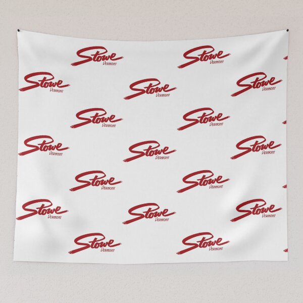 Item preview, SKIING STOWE VERMONT SKI MOUNTAINS SNOWBOARD TYPOGRAPHY   designed and sold by SiennaGemma.