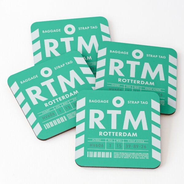 Aperçu de l'œuvre Luggage Tag D - RTM Rotterdam Netherlands créée et vendue par VoodooCircus.