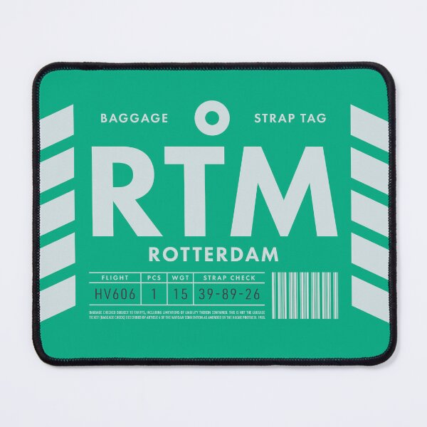 Aperçu de l'œuvre Luggage Tag D - RTM Rotterdam Netherlands créée et vendue par VoodooCircus.