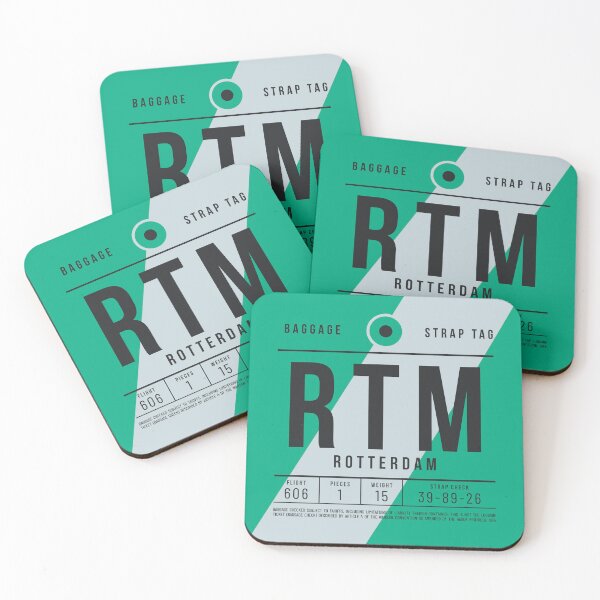 Aperçu de l'œuvre Luggage Tag E - RTM Rotterdam Netherlands créée et vendue par VoodooCircus.