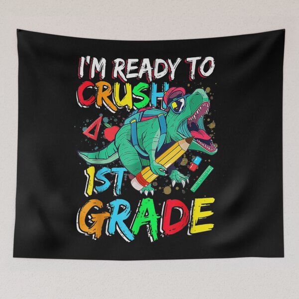 Item preview, First Day Of First Grade Ready To Crush 1st Grade Kids Boys  designed and sold by aumarian.