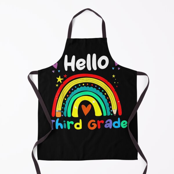 Item preview, Hello Third Grade Rainbow Back To School Teacher Kids  designed and sold by vergiebee.