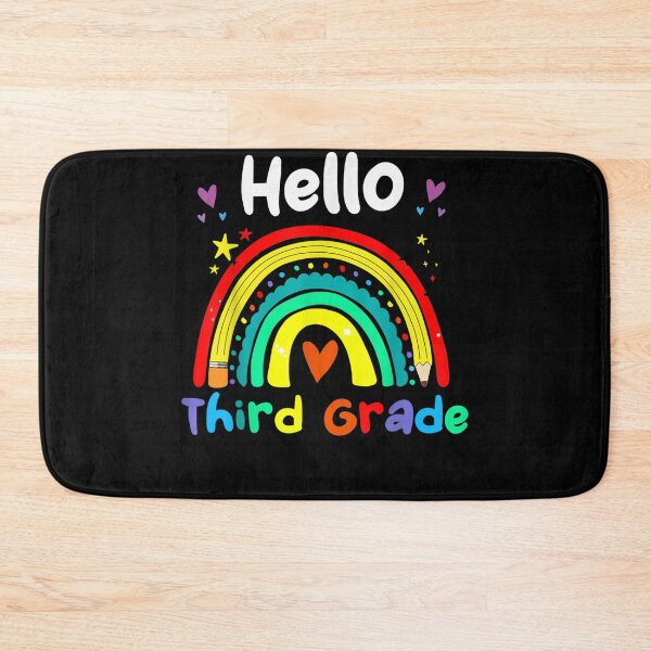 Item preview, Hello Third Grade Rainbow Back To School Teacher Kids  designed and sold by vergiebee.
