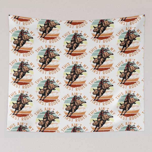 Item preview, This Ain_t My First Rodeo Cool Retro Bull Riding Rodeo Lover Bull Rider Country Vintage Western designed and sold by shirtivestoredd.