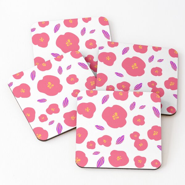Item preview, Organic Pink Violet Flowers Leaves designed and sold by risingrocket.