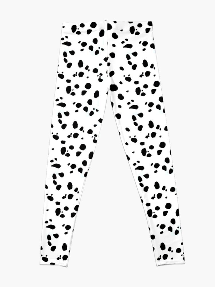 Alternate view of Cute Spots Dots Dalmatian Dog Print Leggings