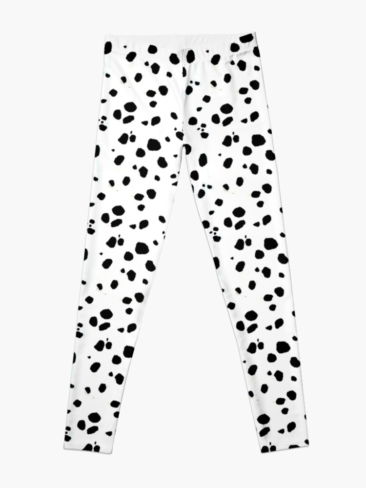 Alternate view of Cute Spots Dots Dalmatian Dog Print Leggings