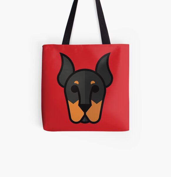 Doberman Pinscher All Over Print Tote Bag