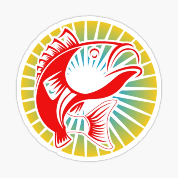 Fish Angler Sight At Sunset Fishing Sticker For Sale By Tunnguyenk
