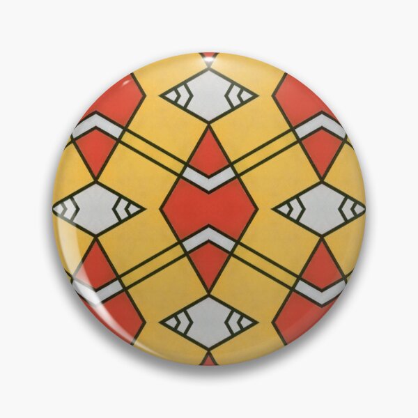 Item preview, Geometrical Yellow and Red Abstract Pattern designed and sold by theredsharp.