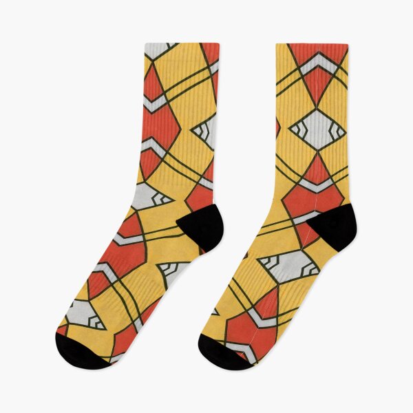Item preview, Geometrical Yellow and Red Abstract Pattern designed and sold by theredsharp.