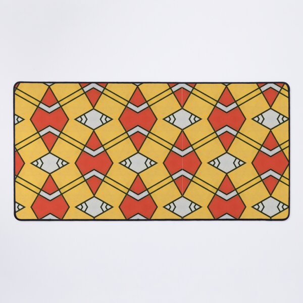 Item preview, Geometrical Yellow and Red Abstract Pattern designed and sold by theredsharp.
