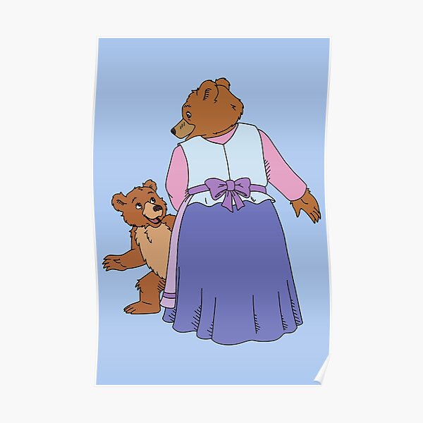 "Little Bear with mother fan art" Poster for Sale by Ethereal-Enigma