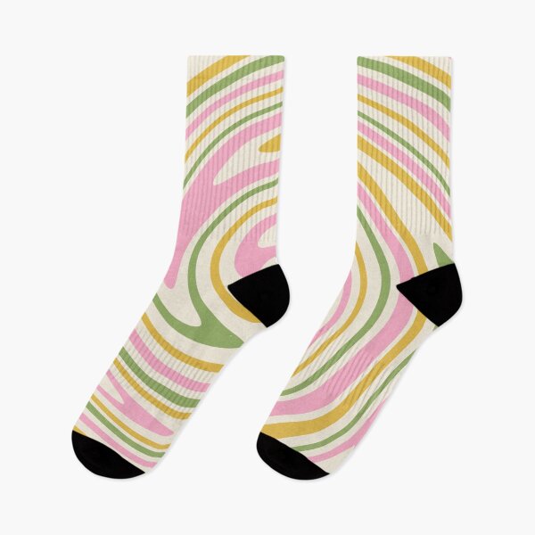 Item preview, Abstract Swirl Boho Pink Yellow Green designed and sold by trajeado14.