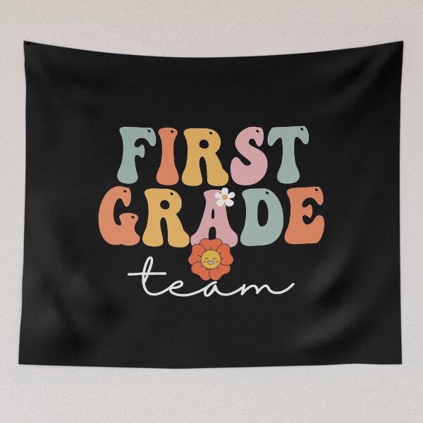 Item preview, First Grade Team Retro Groovy Vintage First Day Of School designed and sold by colesabrina88.