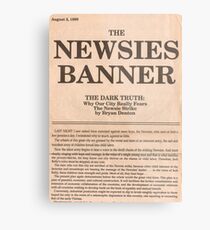Newsies Banner Tote bag Metal Print