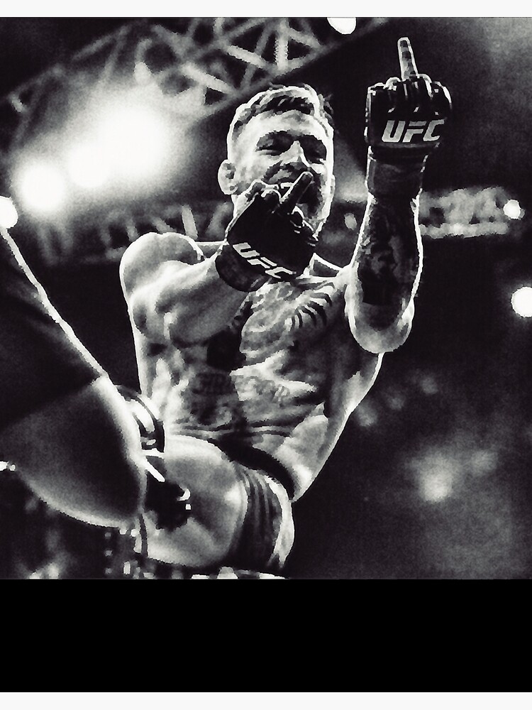 "Conor McGregor Middle Finger - Notorious " Art Board Print For Sale By ...