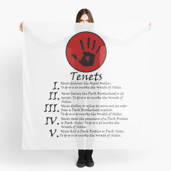 The Dark Brotherhood Scarves Redbubble