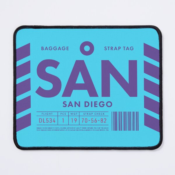 Item preview, Luggage Tag D - SAN San Diego USA designed and sold by VoodooCircus.
