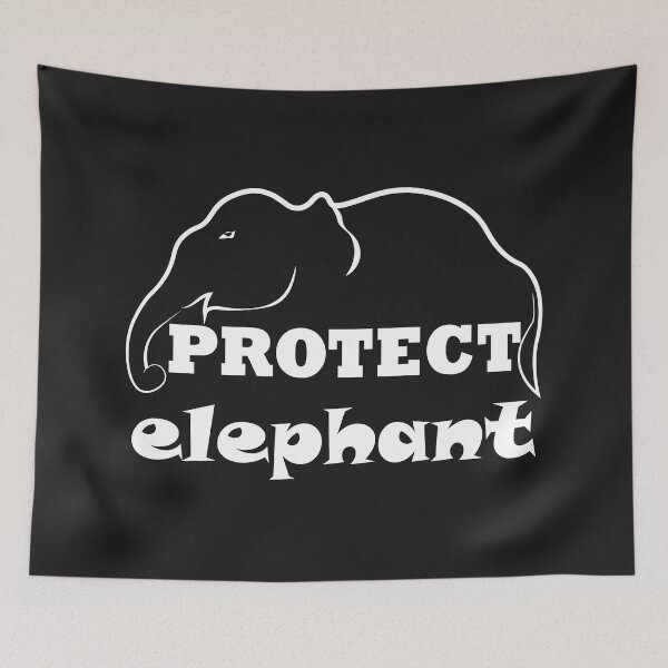 Item preview, Protect Elephants - elephant designed and sold by PraArts2002.
