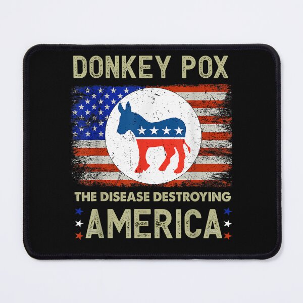 Item preview, Donkey Pox The Disease Destroying America Usa Flag Donkeypox designed and sold by scirarmav.