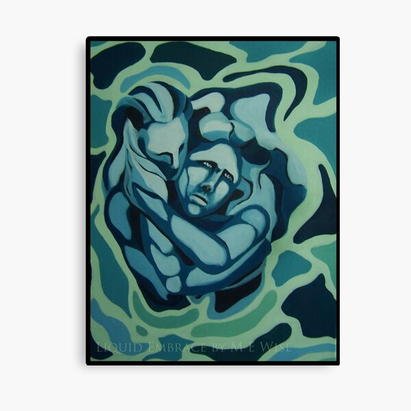Liquid Embrace by M E Wise Canvas Print