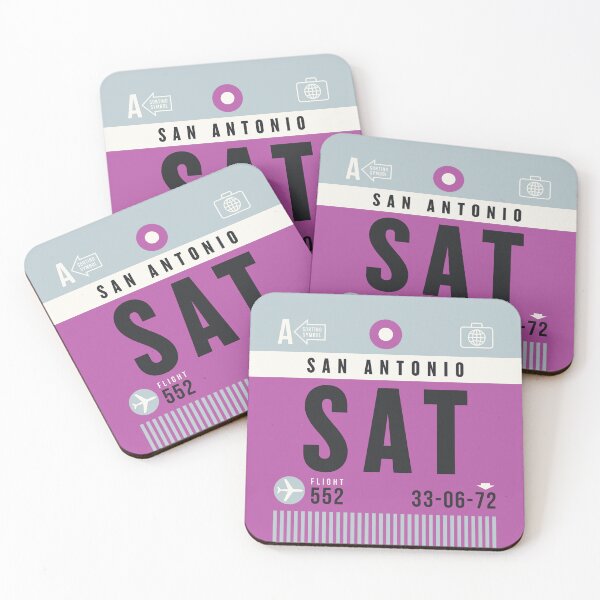 Item preview, Luggage Tag A - SAT San Antonio USA designed and sold by VoodooCircus.