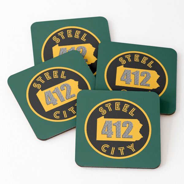 Item preview, Pittsburgh Steel City Retro Pennsylvania Map 412 Circle Shirts s   designed and sold by Hyusein.