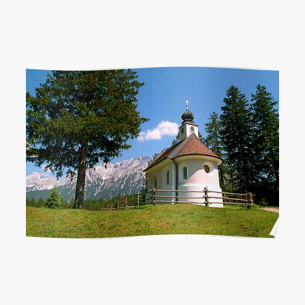 Aussteigen im charmanten Dorf Mittenwald Poster