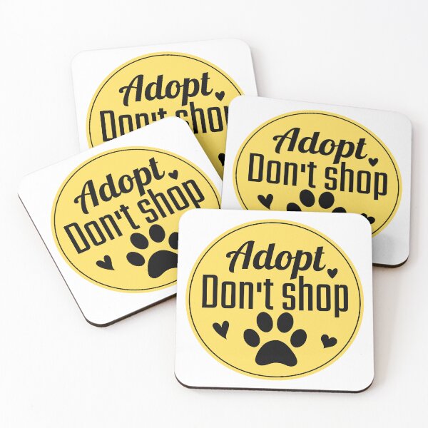 Item preview, Adopt don't shop animal activist designed and sold by Justtrendytees.
