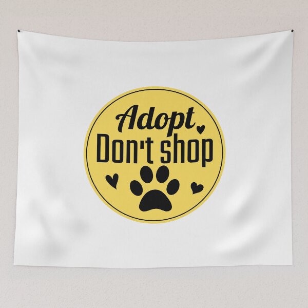 Item preview, Adopt don't shop animal activist designed and sold by Justtrendytees.
