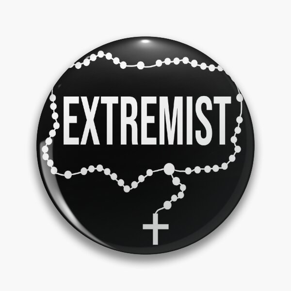 Item preview, Catholic Extremist with rosary white text : Funny Religious Joke Humor designed and sold by TheCatholicLady.