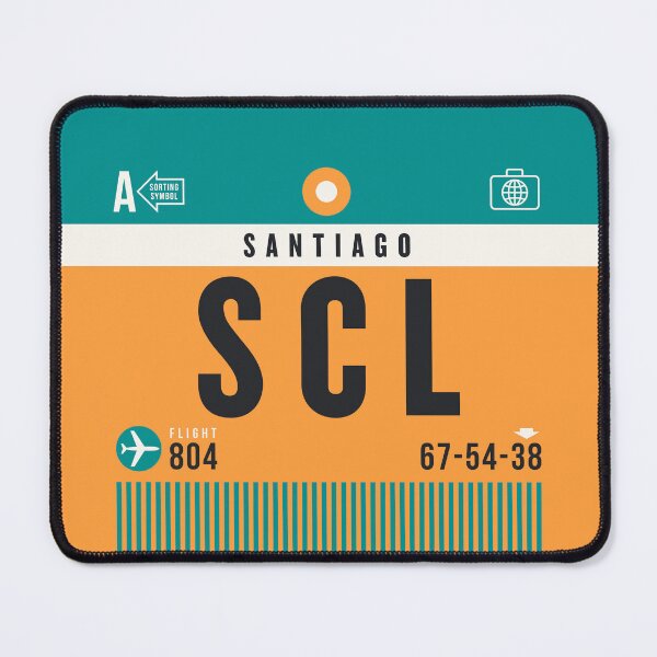 Item preview, Luggage Tag A - SCL Santiago Airport Chile designed and sold by VoodooCircus.