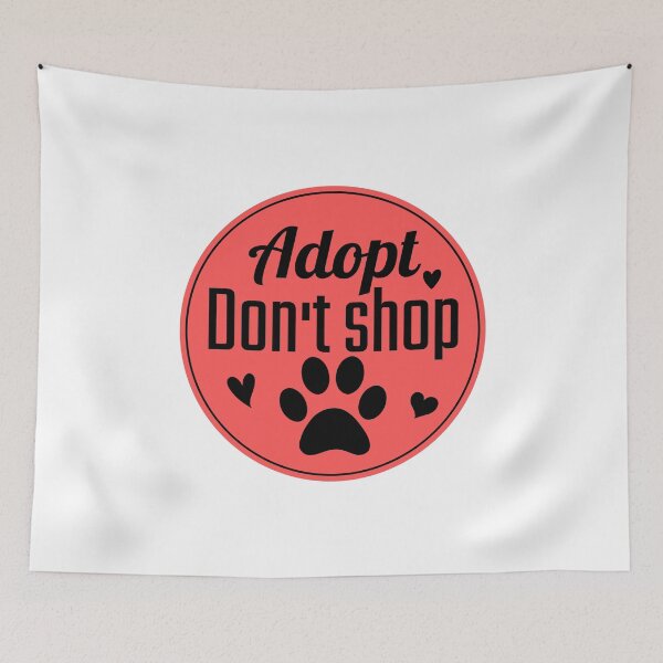 Item preview, Adopt don't shop animal activist designed and sold by Justtrendytees.